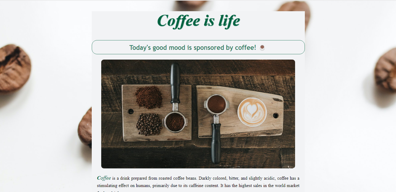 Coffee-web-page